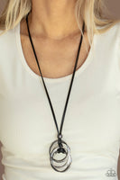 Paparazzi Harmonious Hardware - Black Necklace