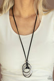 Paparazzi Harmonious Hardware - Black Necklace