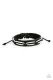 Paparazzi Lucky Locomotion - Black Urban Bracelet