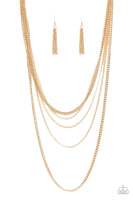 Paparazzi Top of the Food Chain - Gold Necklace