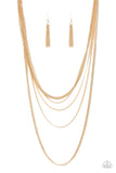 Paparazzi Top of the Food Chain - Gold Necklace