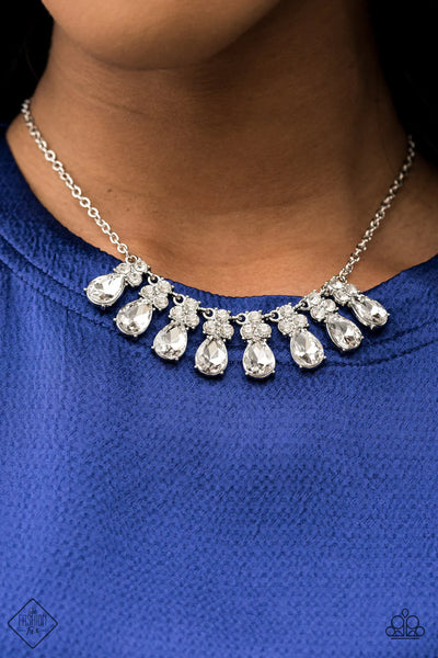 Paparazzi Sparkly Ever After - White Necklace