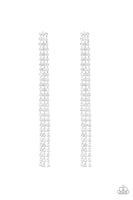 Paparazzi Stellar Starlight - White Post Earrings