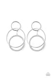 Paparazzi Metro Bliss - White Post Earrings
