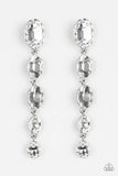 Paparazzi Red Carpet Radiance - White Post Earrings