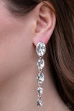 Paparazzi Red Carpet Radiance - White Post Earrings