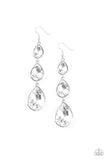 Paparazzi Metro Momentum - White Earrings