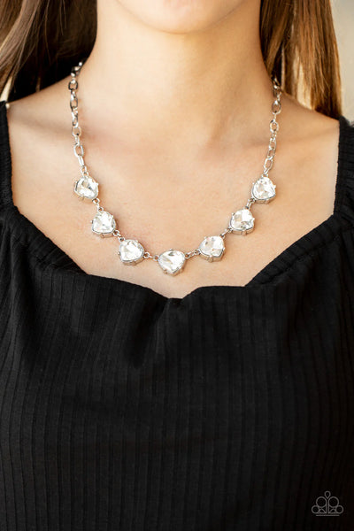 Paparazzi Star Quality Sparkle - White Necklace