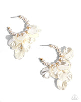 Paparazzi Frilly Feature - Gold Hoop Earrings