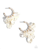 Paparazzi Frilly Feature - Gold Hoop Earrings