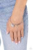 Paparazzi Making It INITIAL - J - Silver Bracelet