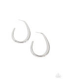Paparazzi Exclusive Element - Silver Hoop Earrings