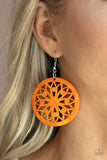 Paparazzi Ocean Canopy - Orange Earrings