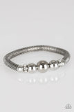 Paparazzi City Campus - White Bracelet
