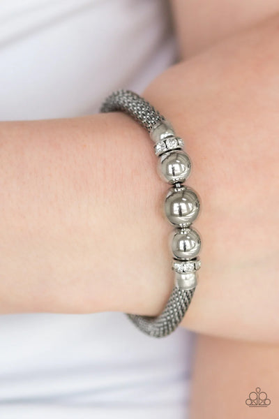Paparazzi City Campus - White Bracelet