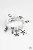 Paparazzi Ocean Breeze - White Bracelet