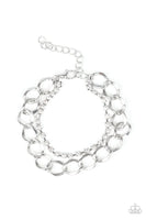 Paparazzi Material Girl - White Bracelet