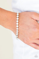 Paparazzi Out Like A SOCIALITE - White Bracelet