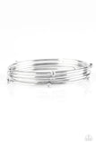Paparazzi Delicate Decadence - White Bracelet