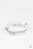 Paparazzi Sugary Shimmer - White Bracelet