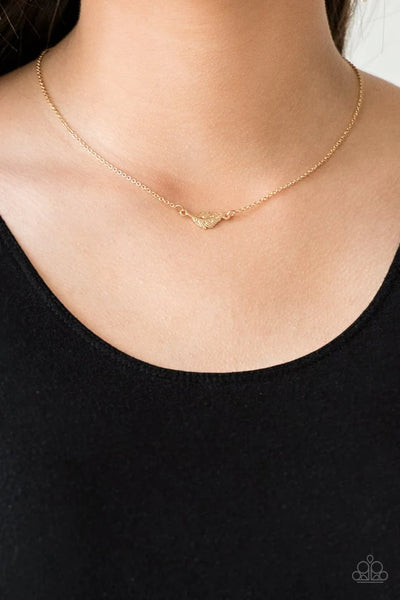 Paparazzi In-Flight Fashion - Gold Necklace