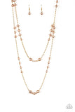 Paparazzi Pearl Promenade - Gold Necklace