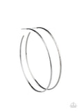 Paparazzi Very Curvaceous - Black Hoop Earrings