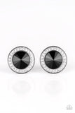 Paparazzi What Should I BLING? - Black Post Earrings
