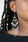Paparazzi Trending Transcendence - Black Earrings