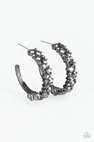 Paparazzi Glitter Galaxy - Black Earrings