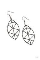 Paparazzi Unbreakable - Black Earrings
