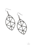 Paparazzi Unbreakable - Black Earrings