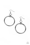 Paparazzi Total Focus - Black Earrings