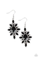 Paparazzi Glamorously Colorful - Black Earrings