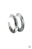 Paparazzi Oceanside Oasis - Black Hoop Earrings