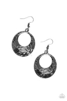 Paparazzi Savory Shimmer - Black Earrings