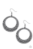 Paparazzi Very Victorious - Black Earrings