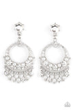 Paparazzi Marrakesh Request - White Post Earrings