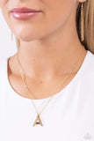Paparazzi Leave Your Initials - A - Gold Necklace