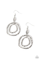 Paparazzi Scalding HAUTE - Silver Earrings