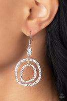 Paparazzi Scalding HAUTE - Silver Earrings