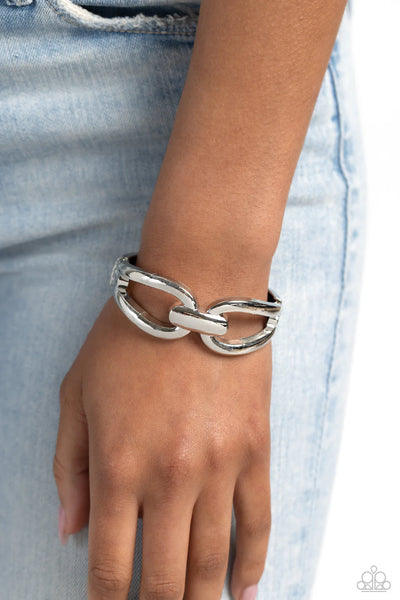 Paparazzi Mechanic Masquerade - Silver Bracelet