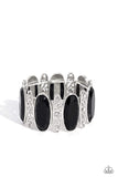 Paparazzi Saturated Sparkle - Black Bracelet