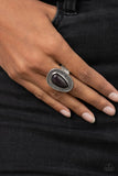 Paparazzi Downtown Desertscape - Black Ring