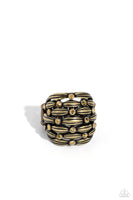 Paparazzi Steadfast Stack - Brass Ring