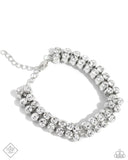 Paparazzi Once Upon A TIARA - White Bracelet