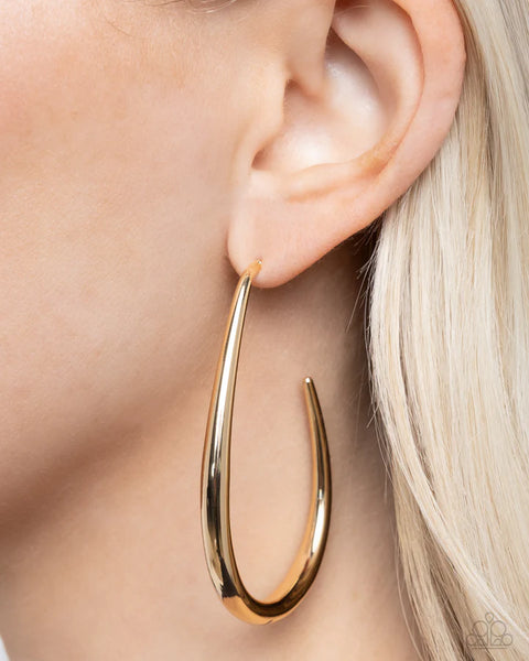 Paparazzi Exclusive Element - Gold Hoop Earrings
