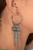 Paparazzi Peppy Pinnacle - Blue Earrings