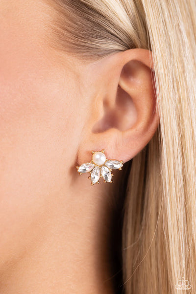 Paparazzi Stellar Showcase - Gold Earrings