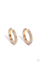 Paparazzi Glowing Praise - Gold Earrings